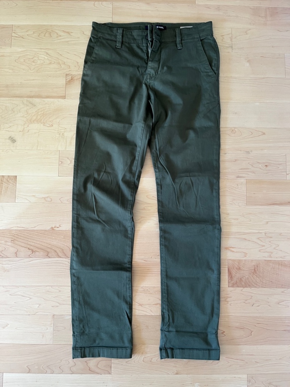 Mavi Olive Green Relaxed Straight Leg Pants